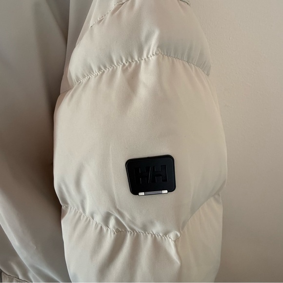 Helly Hansen Arya Cream Hooded Puffer Jacket - Picture 6 of 10